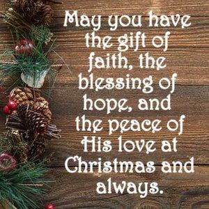 WISHING YOU PEACE, LOVE AND JOY